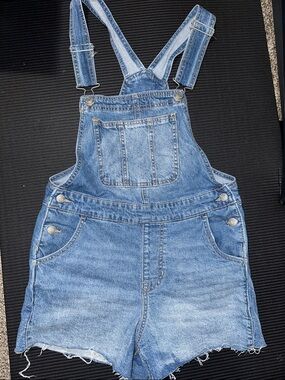 Denim Short Overalls - Classic Blue